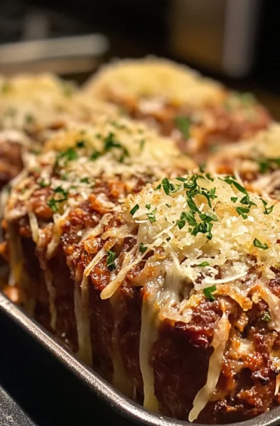 Easy Garlic Parmesan Meatloaves