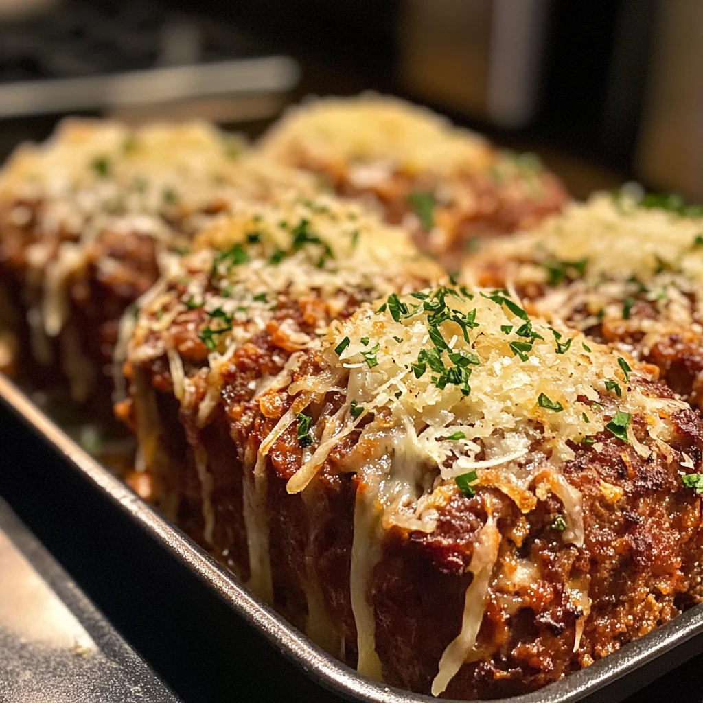 Easy Garlic Parmesan Meatloaves